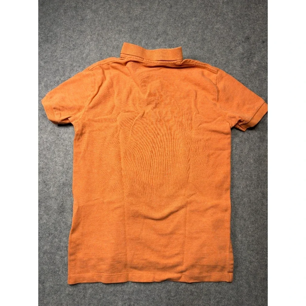 Polo‎ Ralph Lauren Shirt Mens Small Orange Site Slits High Low Hem Golf Tennis